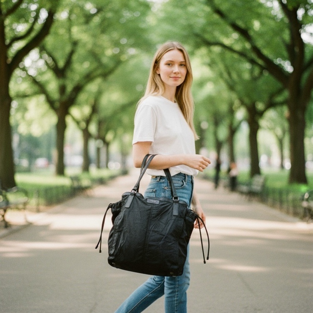 Stylish Burberry shoulder bag. Sleek black Perfect for any occasion